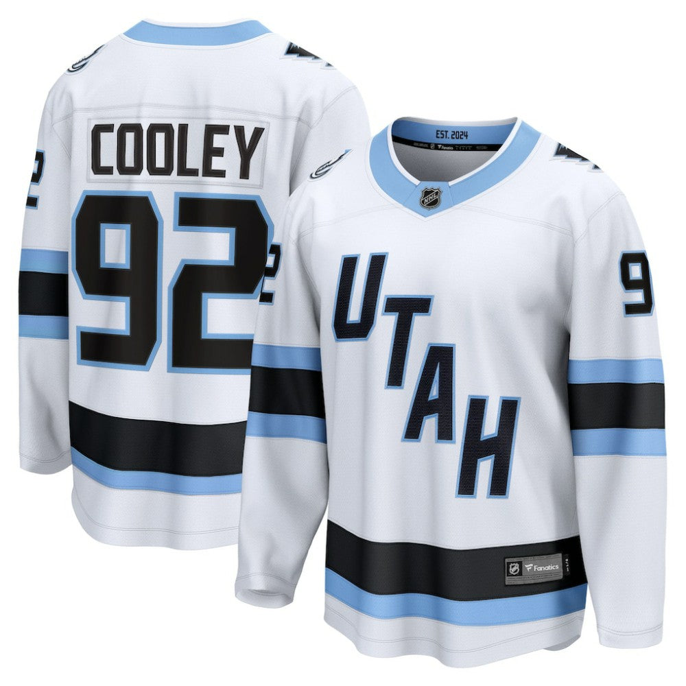 NHL White Logan Cooley Utah Mammoth Fanatics Away Breakaway Player Jersey