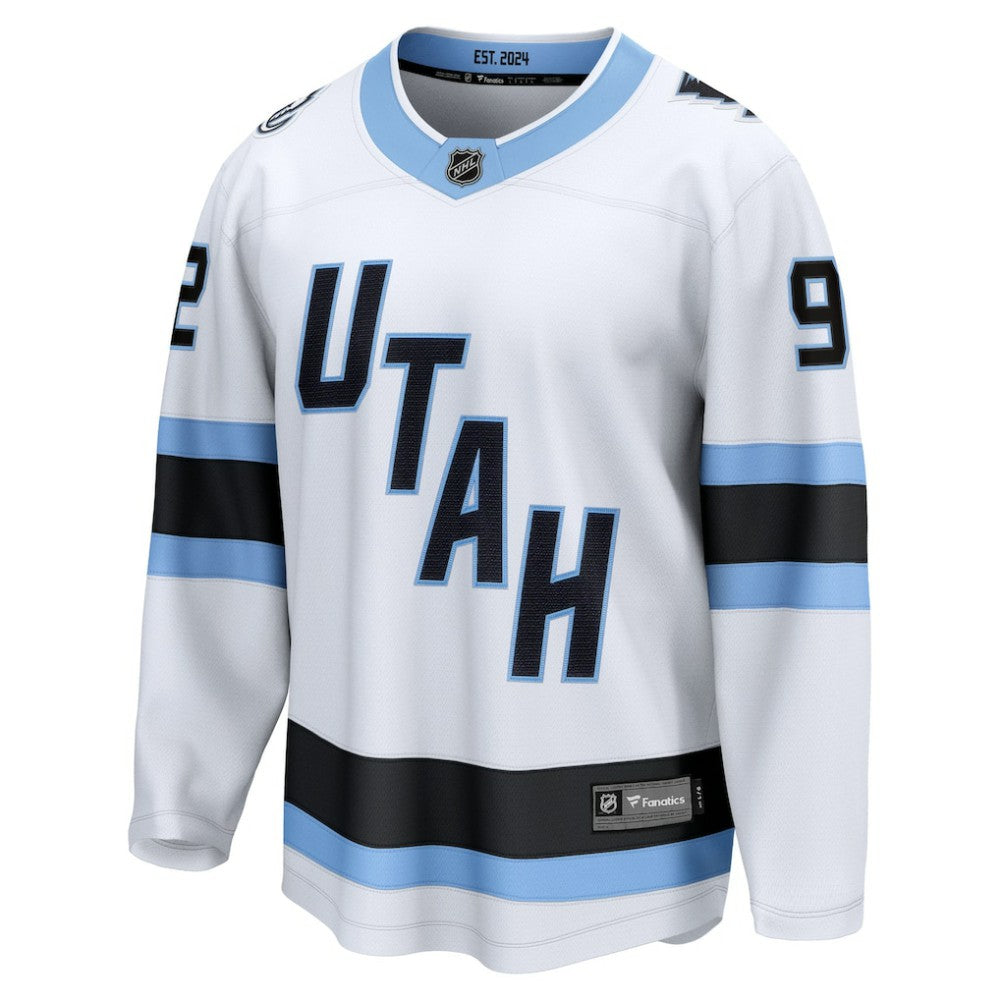NHL White Logan Cooley Utah Mammoth Fanatics Away Breakaway Player Jersey