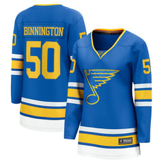 NHL Blue Jordan Binnington St. Louis Blues Fanatics Women's Home Breakaway Player Jersey