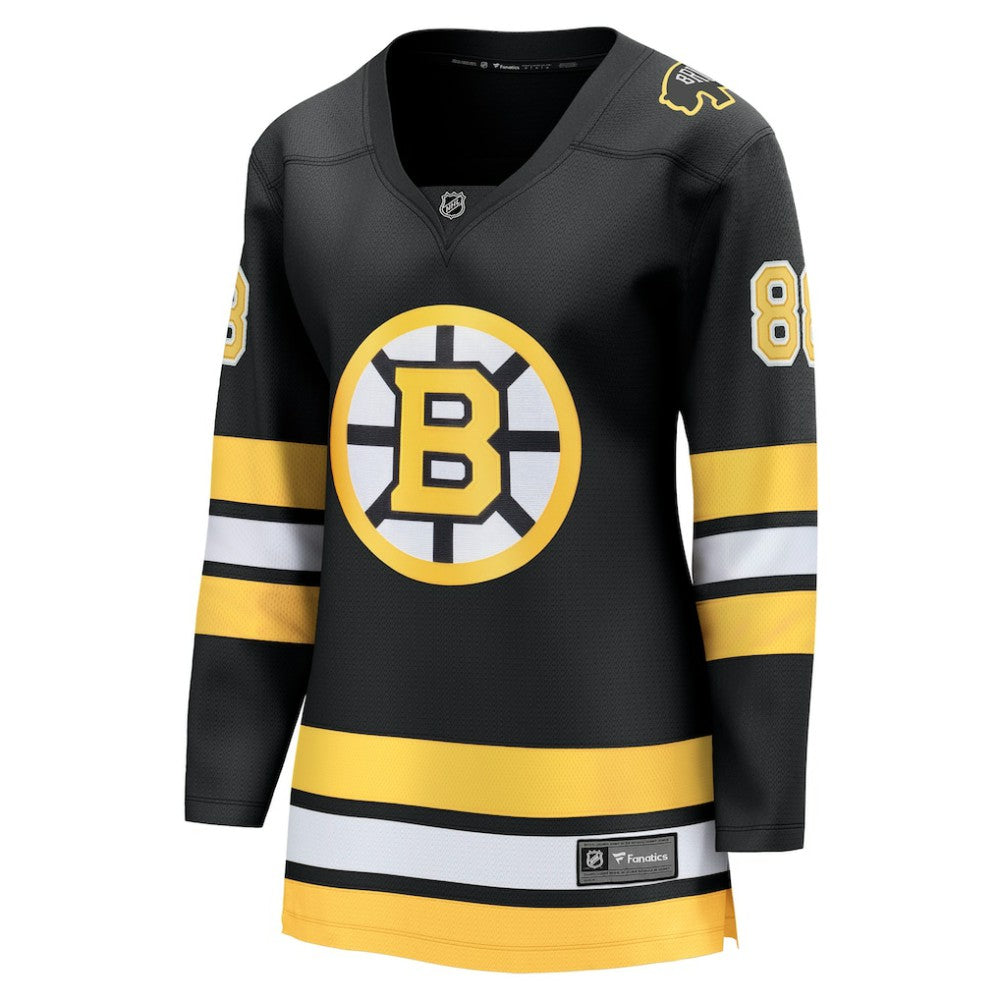 NHL Black David Pastrnak Boston Bruins Fanatics Women's Home Breakaway Player Jersey