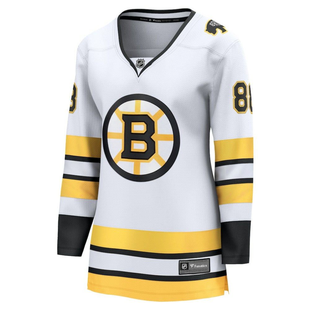 NHL White David Pastrnak Boston Bruins Fanatics Women's Away Breakaway Player Jersey