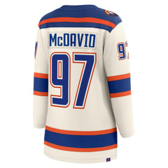 NHL Light Beige Connor McDavid Edmonton Oilers Fanatics Women's Alternate Breakaway Jersey