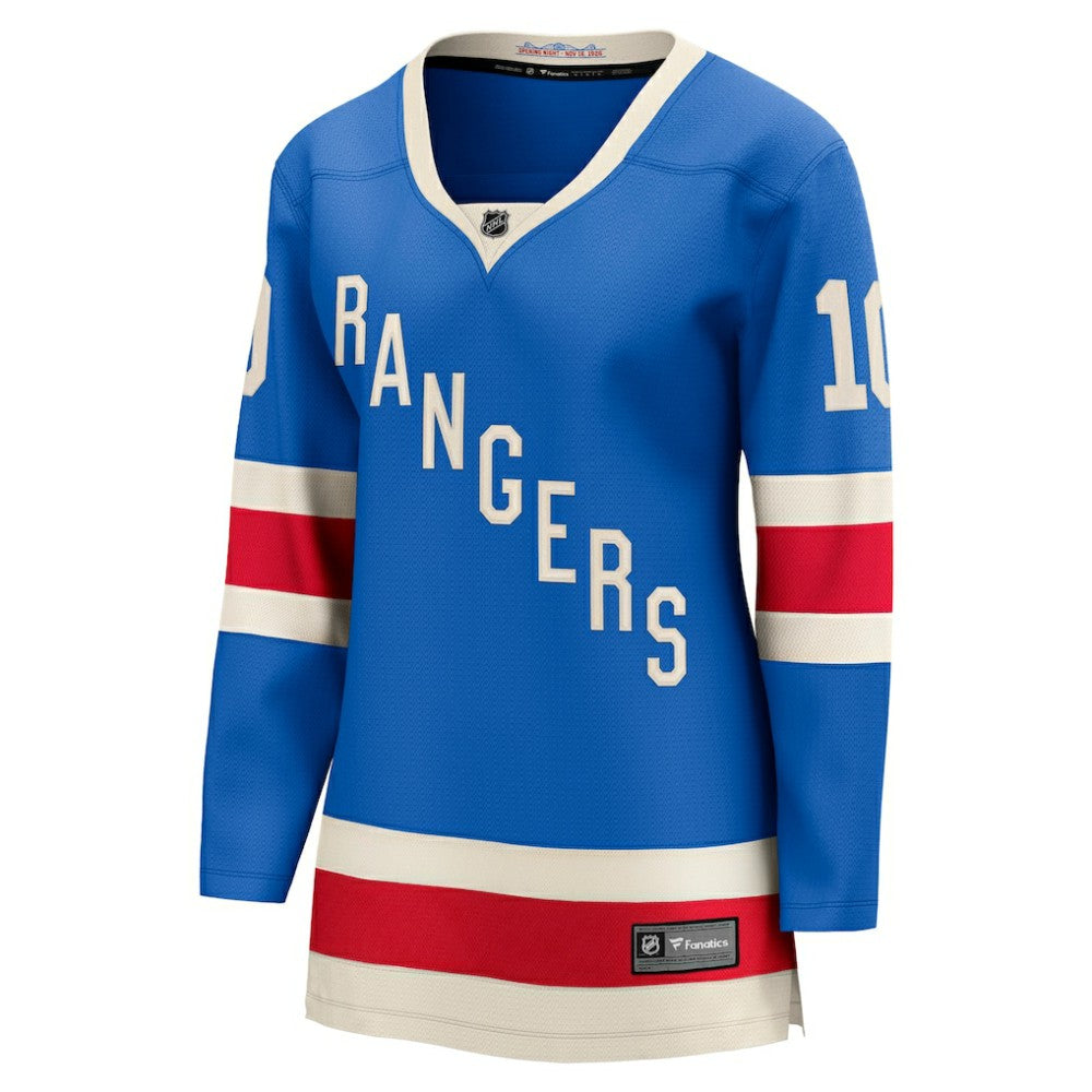 NHL Blue Artemi Panarin New York Rangers Fanatics Women's Centennial Breakaway Jersey