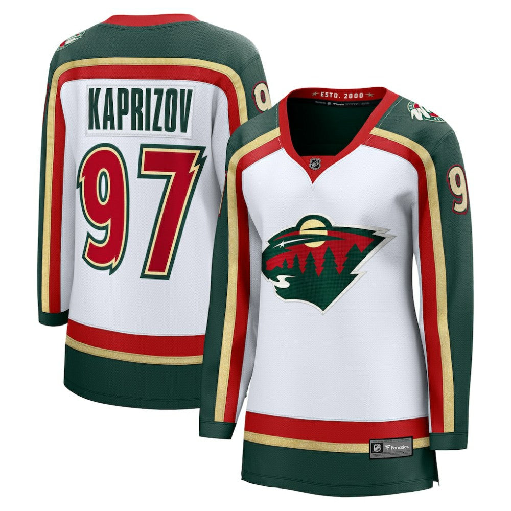 NHL White Kirill Kaprizov Minnesota Wild Fanatics Women's 25th Anniversary Breakaway Player Jersey