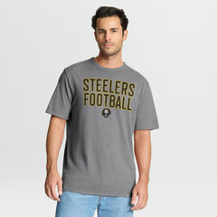 First Down Tribute Tri-Blend T-Shirt - Pittsburgh Steelers
