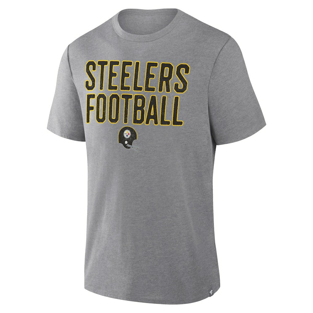 First Down Tribute Tri-Blend T-Shirt - Pittsburgh Steelers