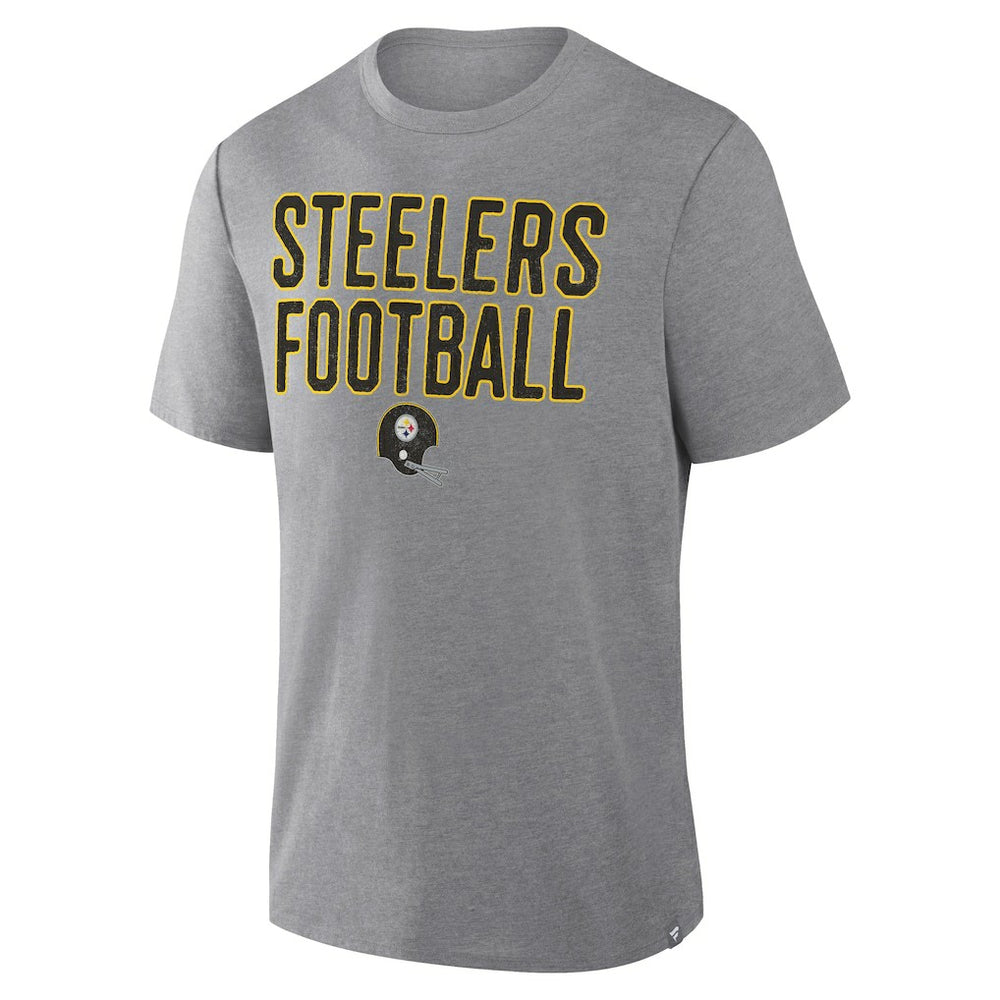 First Down Tribute Tri-Blend T-Shirt - Pittsburgh Steelers