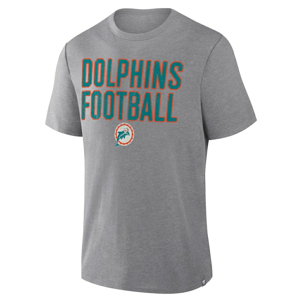 First Down Tribute Tri-Blend T-Shirt - Miami Dolphins