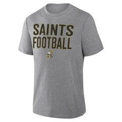 First Down Tribute Tri-Blend T-Shirt - New Orleans Saints