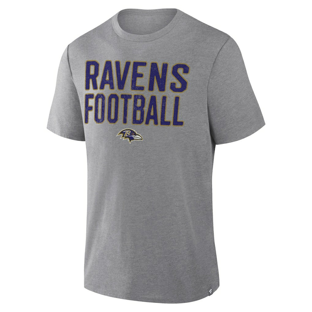First Down Tribute Tri-Blend T-Shirt - Baltimore Ravens