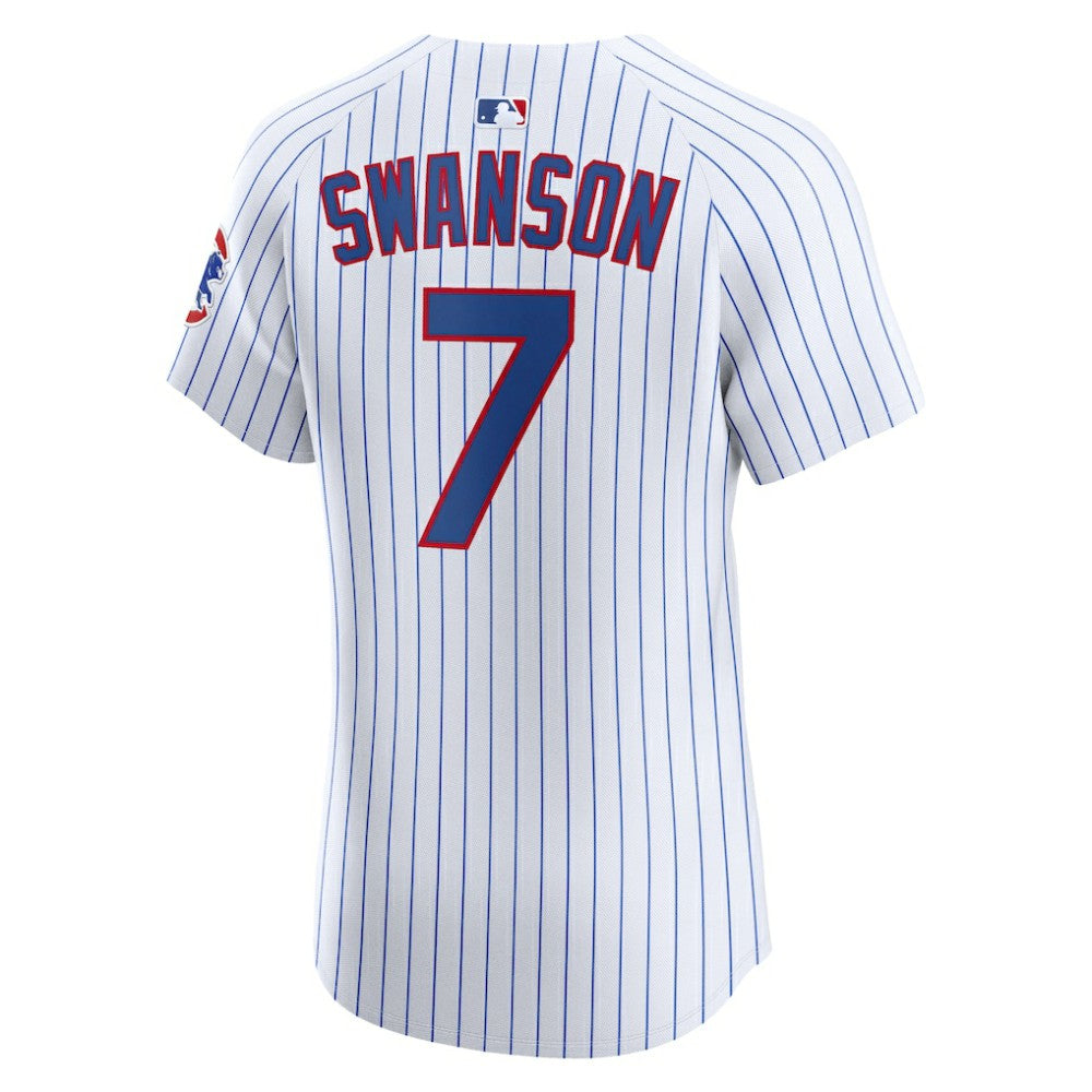 MLB Dansby Swanson Chicago Cubs Nike Home Elite Jersey
