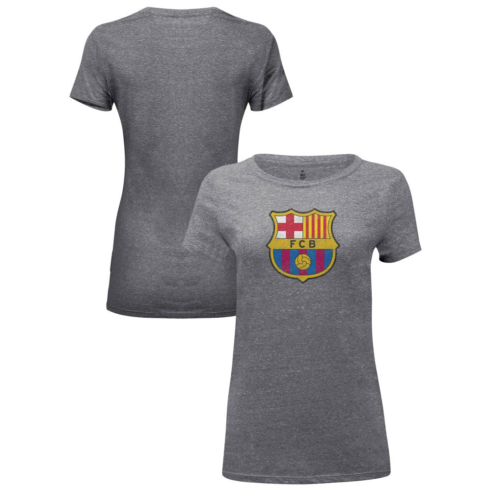 Barcelona 1863FC Women's Color Badge Tri-Blend T-Shirt -  Heather Gray