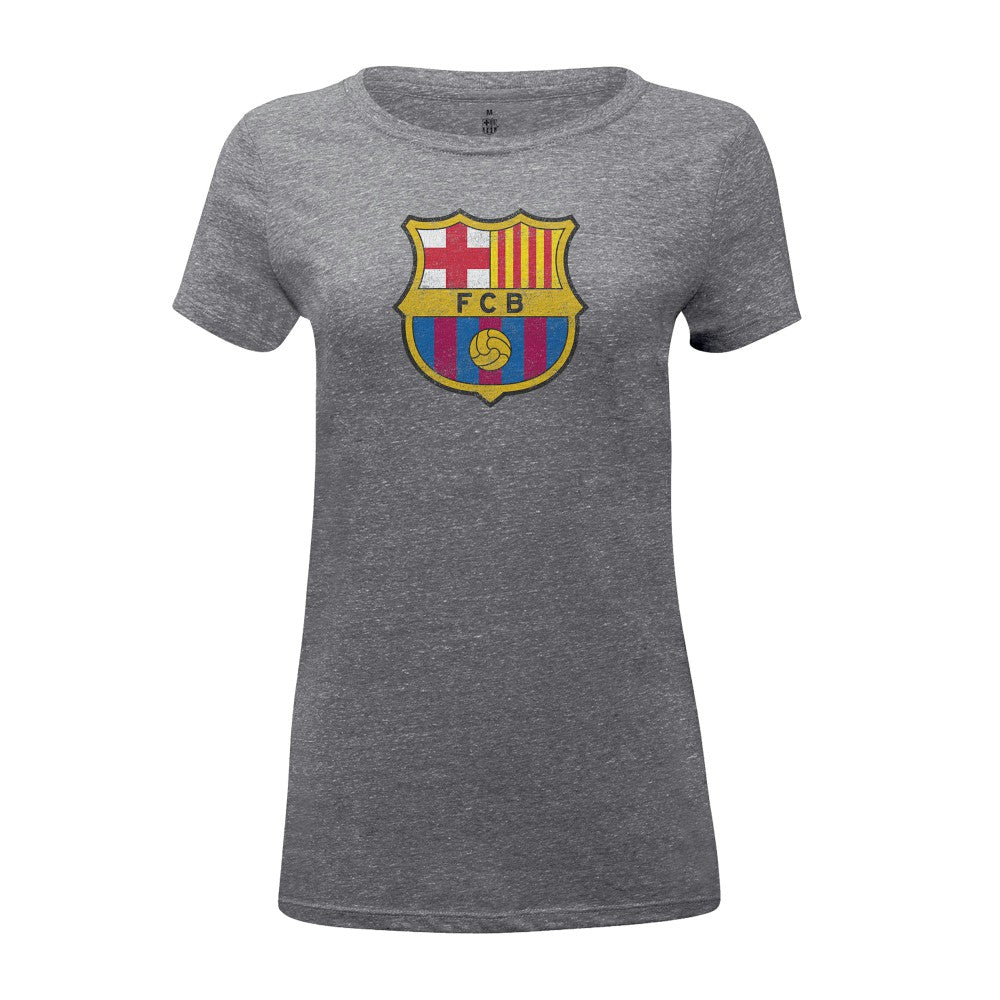 Barcelona 1863FC Women's Color Badge Tri-Blend T-Shirt -  Heather Gray