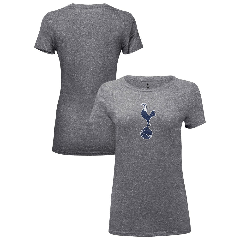Tottenham Hotspur 1863FC Women's Color Badge Tri-Blend T-Shirt -  Heather Gray