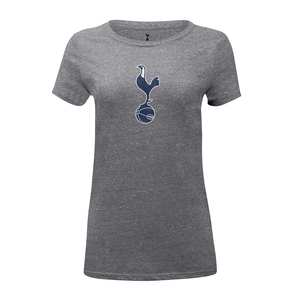 Tottenham Hotspur 1863FC Women's Color Badge Tri-Blend T-Shirt -  Heather Gray