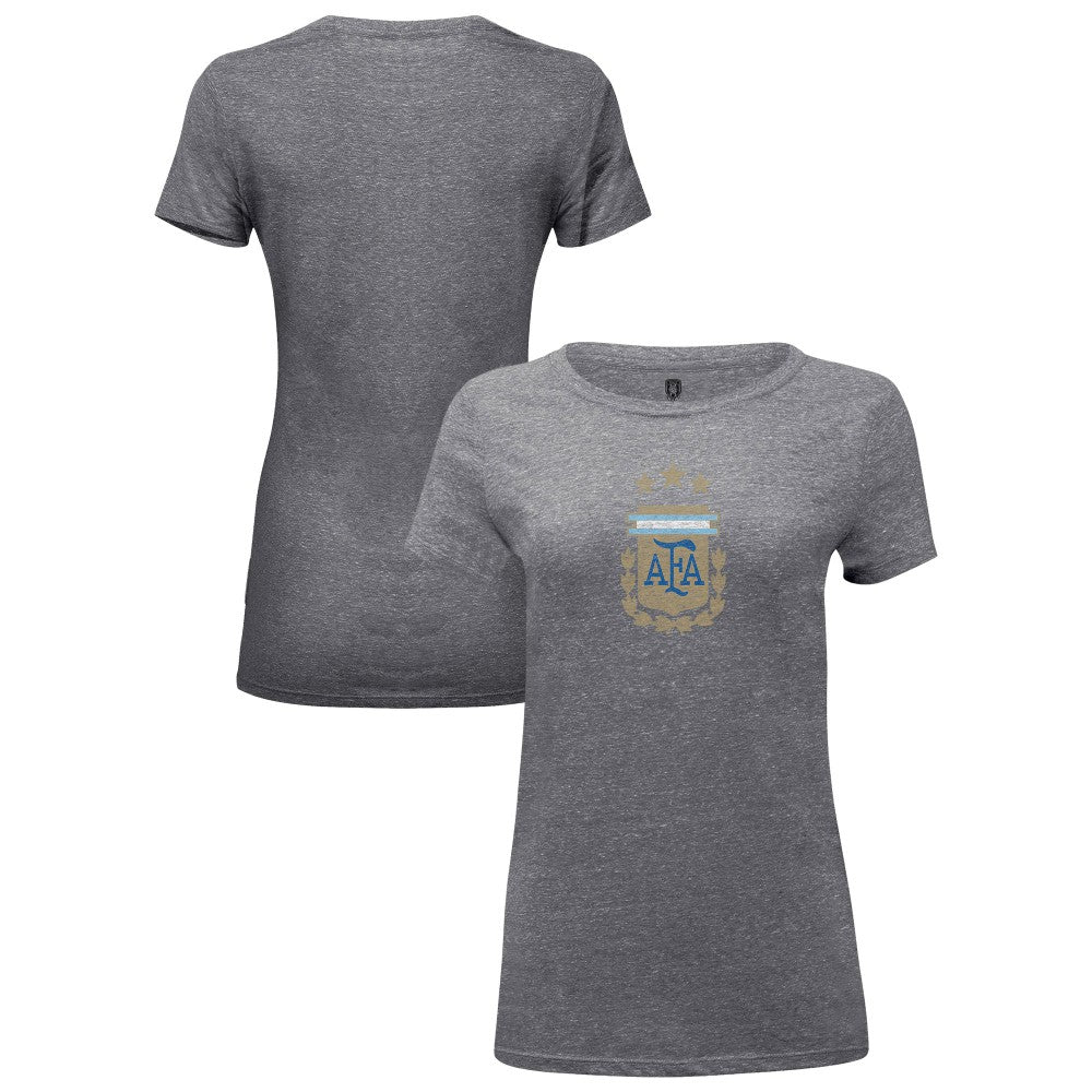 Argentina National Team 1863FC Women's Color Badge Tri-Blend T-Shirt -  Heather Gray