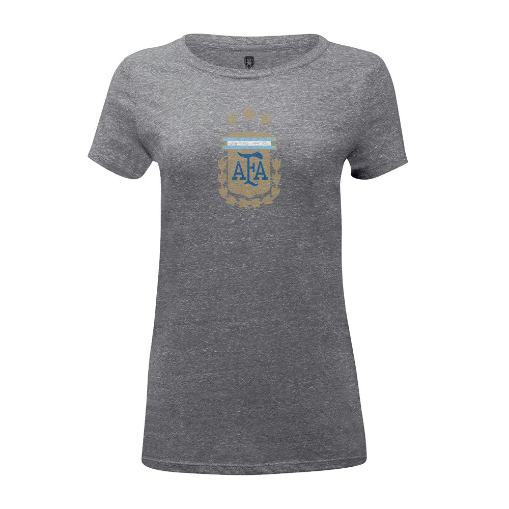 Argentina National Team 1863FC Women's Color Badge Tri-Blend T-Shirt -  Heather Gray