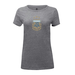 Argentina National Team 1863FC Women's Color Badge Tri-Blend T-Shirt -  Heather Gray