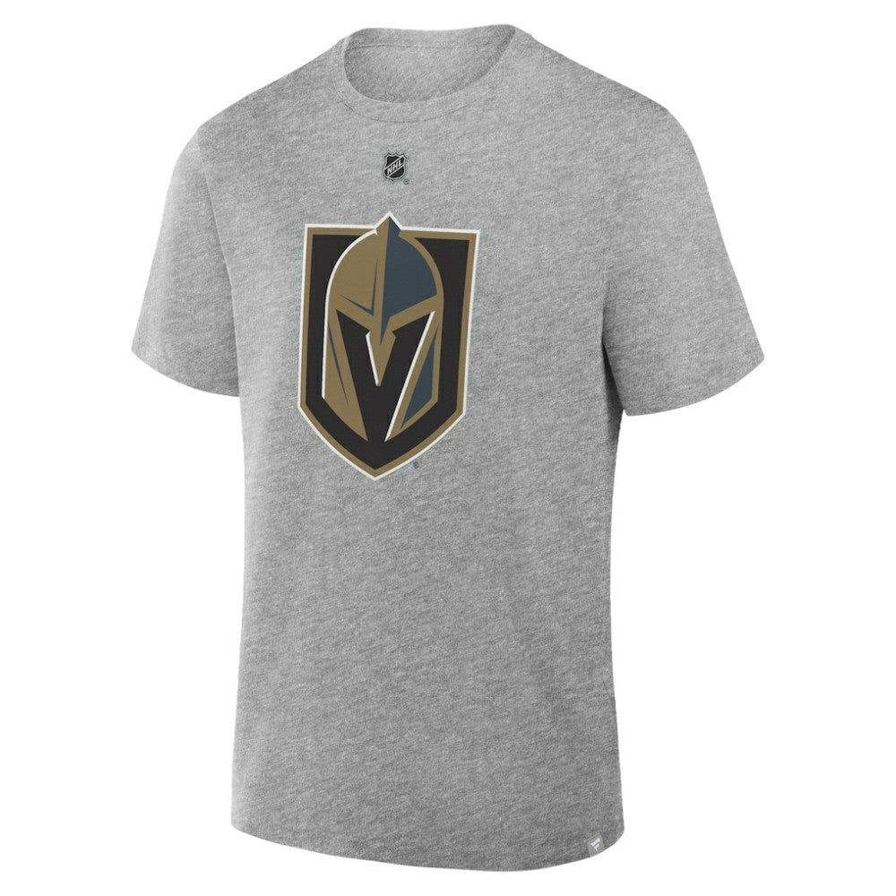 NHL Heather Gray William Karlsson Vegas Golden Knights Fanatics Authentic Stack Name & Number T-Shirt