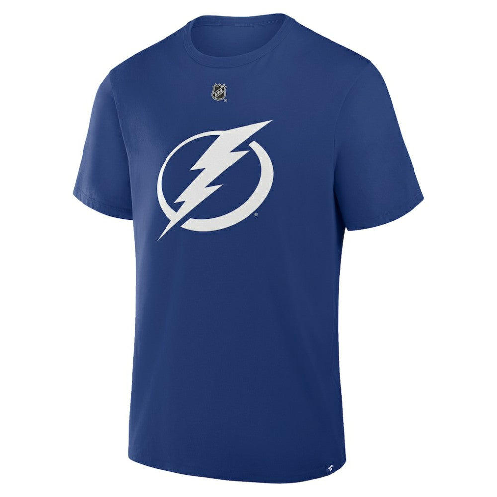 NHL Blue Brayden Point Tampa Bay Lightning Fanatics Authentic Stack Name & Number T-Shirt