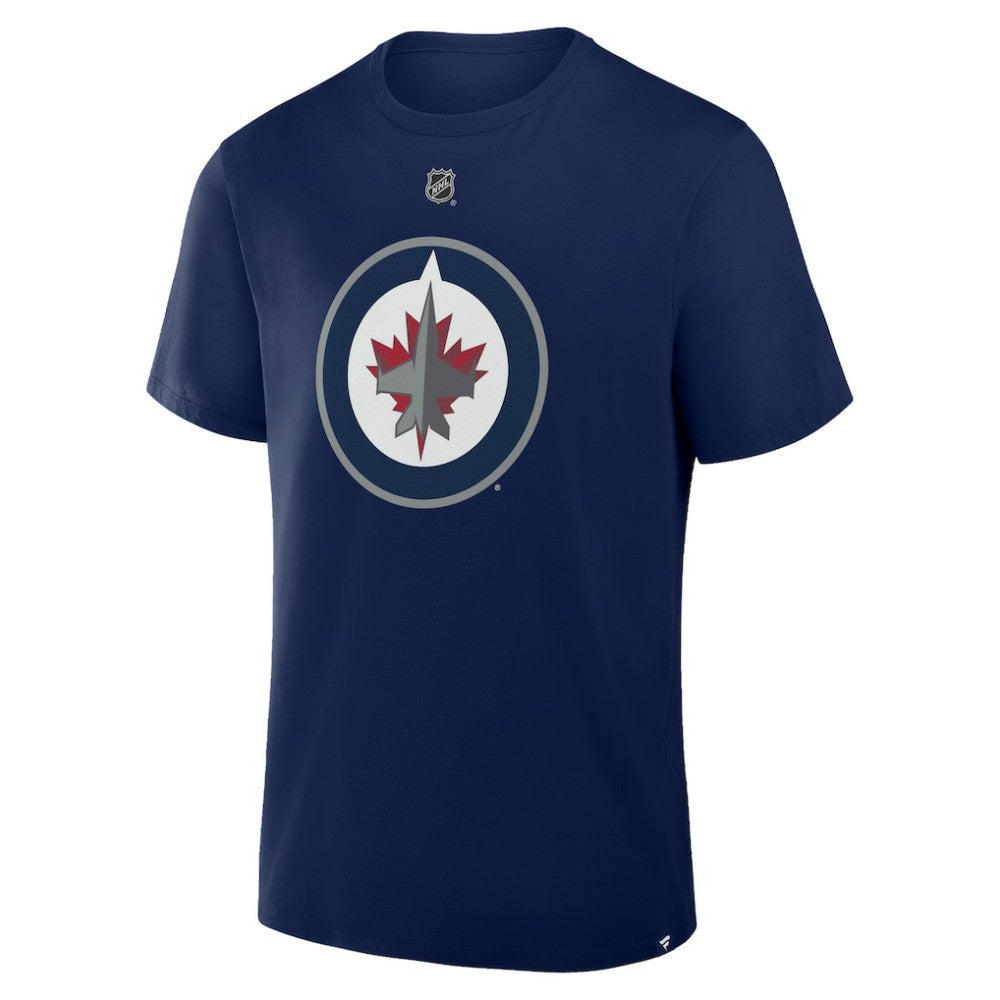 NHL Navy Kyle Connor Winnipeg Jets Fanatics Authentic Stack Name & Number T-Shirt