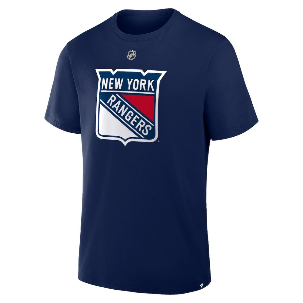NHL Navy Mika Zibanejad New York Rangers Fanatics Authentic Stack Name & Number T-Shirt