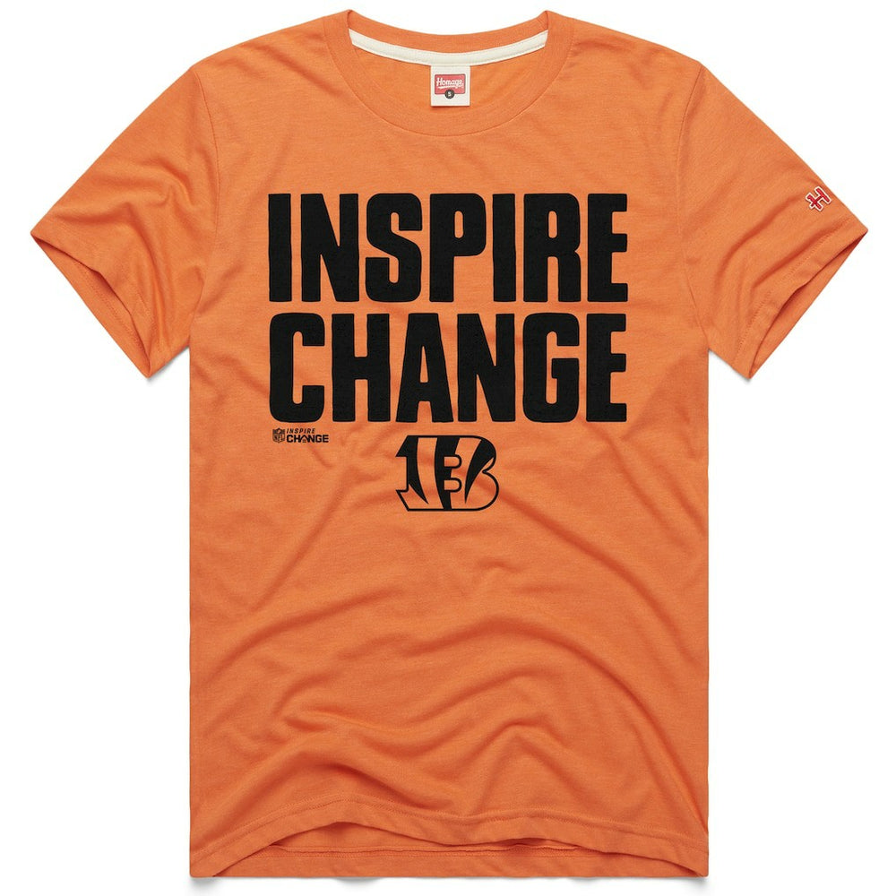Homage Unisex 2024 Inspire Change Tri-Blend T-Shirt - Cincinnati Bengals