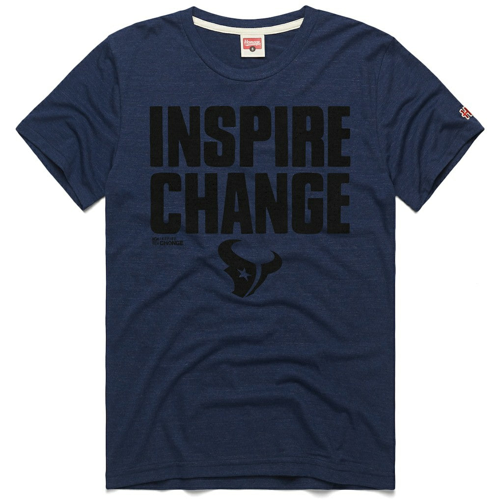 Homage Unisex 2024 Inspire Change Tri-Blend T-Shirt - Houston Texans