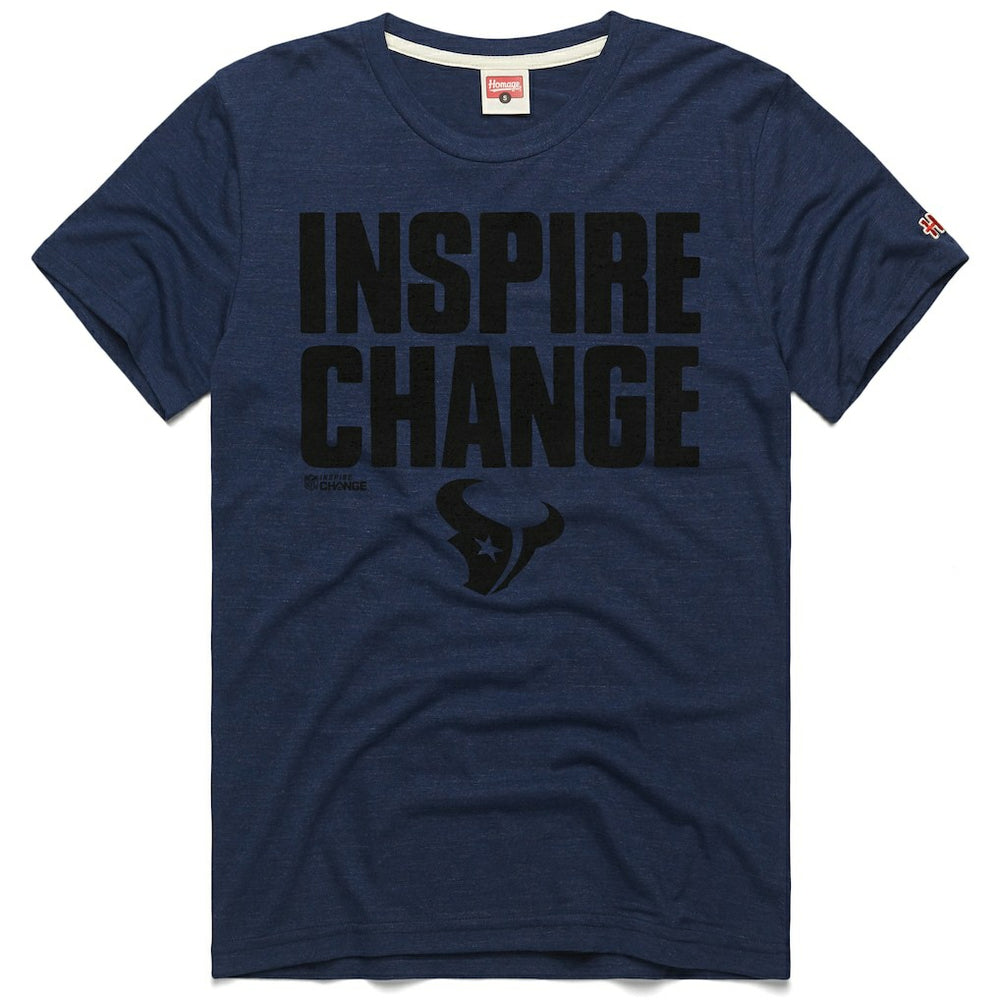Homage Unisex 2024 Inspire Change Tri-Blend T-Shirt - Houston Texans
