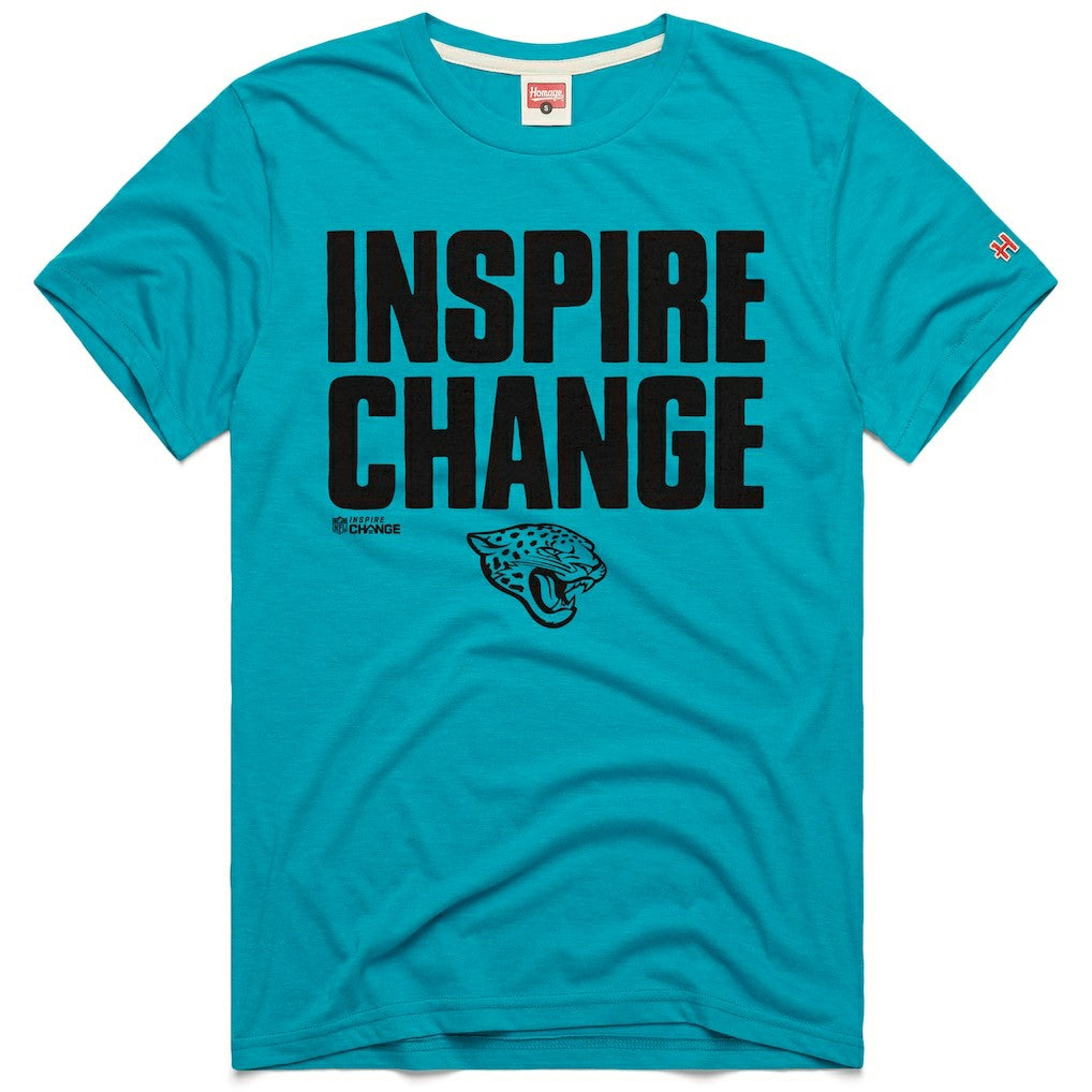 Homage Unisex 2024 Inspire Change Tri-Blend T-Shirt - Jacksonville Jaguars