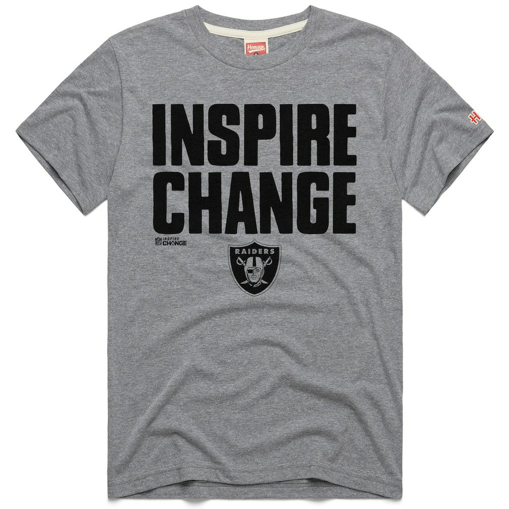 Homage Unisex 2024 Inspire Change Tri-Blend T-Shirt - Las Vegas Raiders