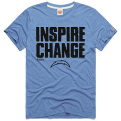 Homage Unisex 2024 Inspire Change Tri-Blend T-Shirt - Los Angeles Chargers