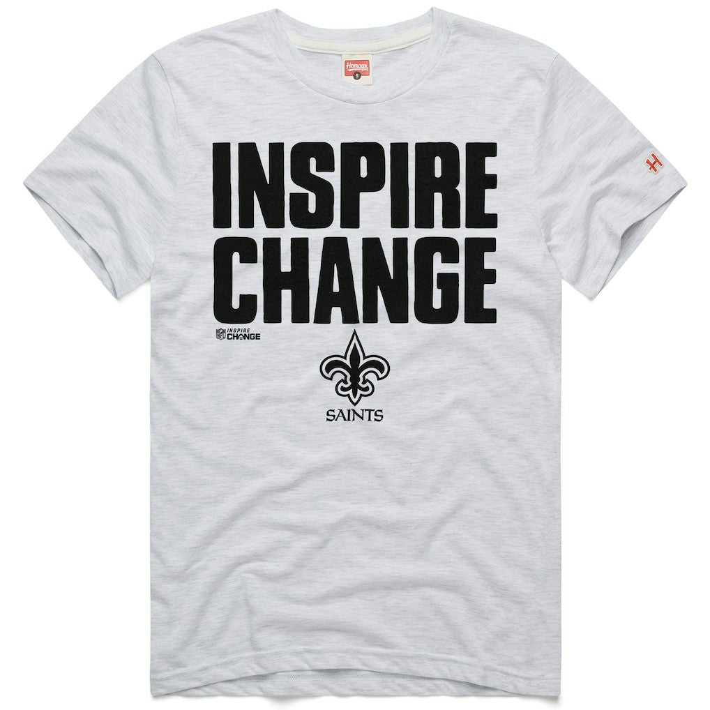 Homage Unisex 2024 Inspire Change Tri-Blend T-Shirt - New Orleans Saints