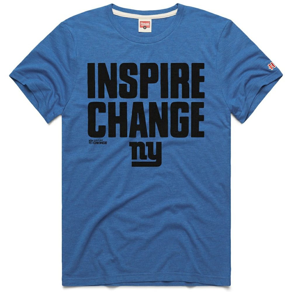 Homage Unisex 2024 Inspire Change Tri-Blend T-Shirt - New York Giants