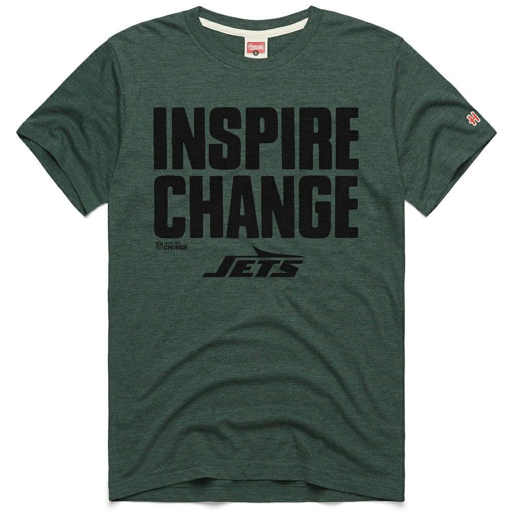Homage Unisex 2024 Inspire Change Tri-Blend T-Shirt - New York Jets