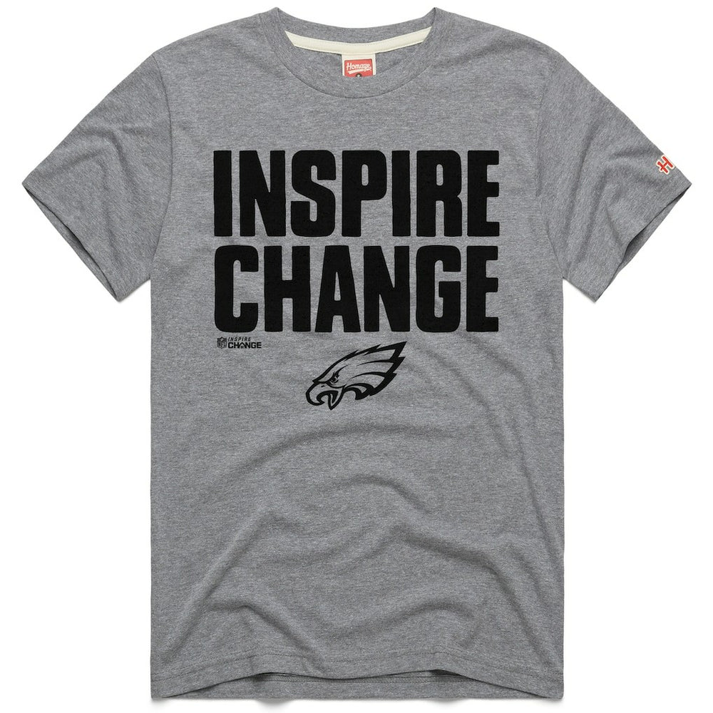 Homage Unisex 2024 Inspire Change Tri-Blend T-Shirt - Philadelphia Eagles