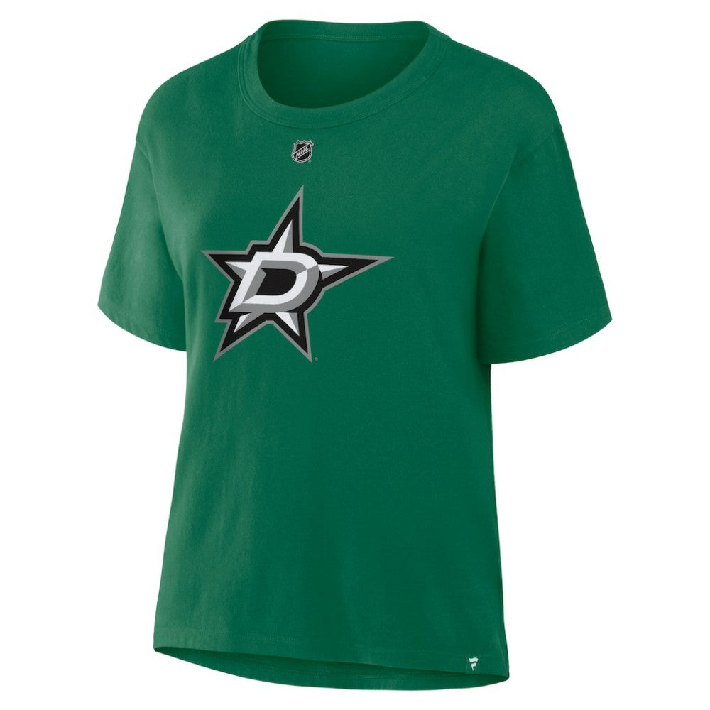 NHL Kelly Green Tyler Seguin Dallas Stars Fanatics Women's Authentic Stack Name & Number T-Shirt