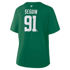 NHL Kelly Green Tyler Seguin Dallas Stars Fanatics Women's Authentic Stack Name & Number T-Shirt