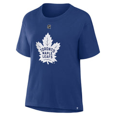 NHL Blue William Nylander Toronto Maple Leafs Fanatics Women's Authentic Stack Name & Number T-Shirt
