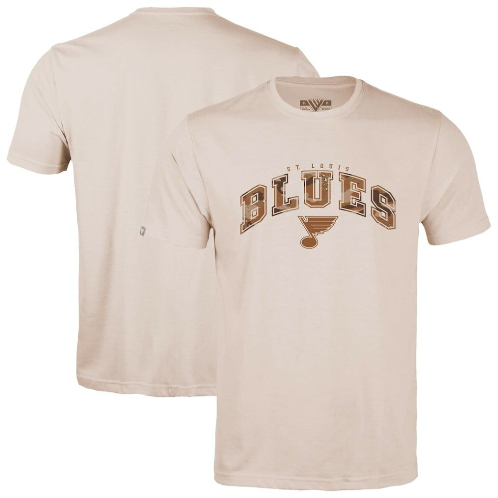 NHL Khaki St. Louis Blues Levelwear Desert Camo Richmond Decoy T-Shirt
