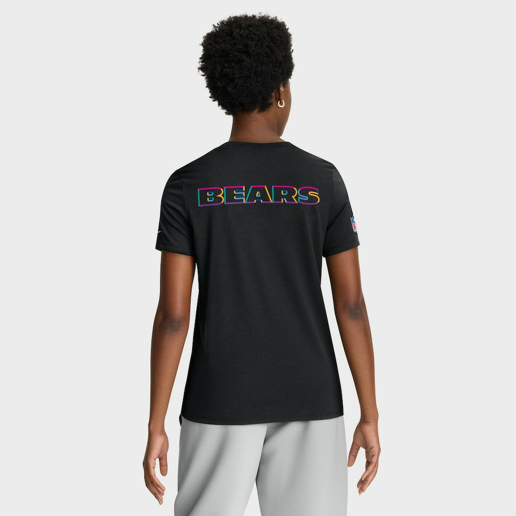 Women's 2025 NFL Crucial Catch Tri-Blend Dri-FIT T-Shirt - Chicago Bears