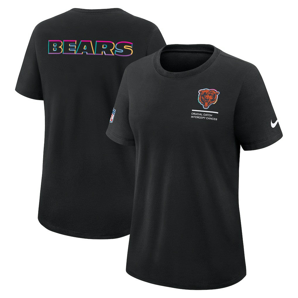 Women's 2025 NFL Crucial Catch Tri-Blend Dri-FIT T-Shirt - Chicago Bears