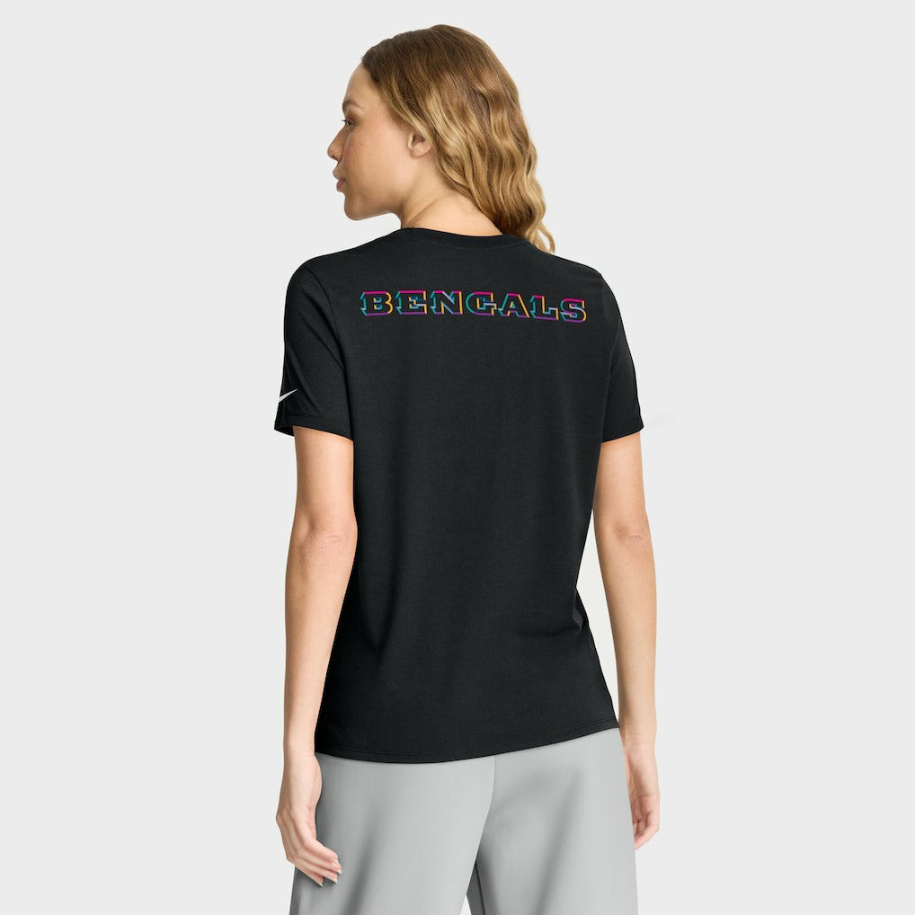 Women's 2025 NFL Crucial Catch Tri-Blend Dri-FIT T-Shirt - Cincinnati Bengals