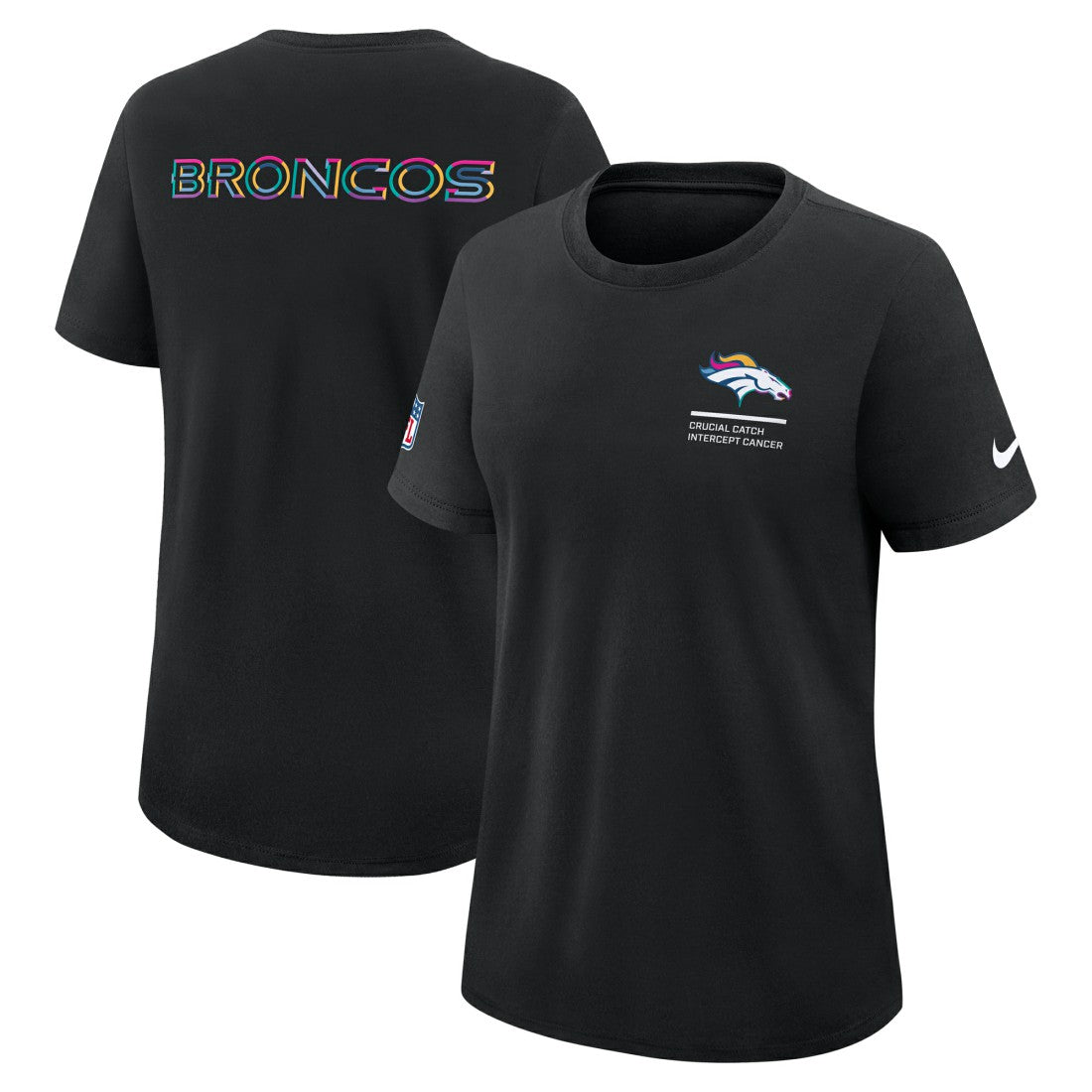Women's 2025 NFL Crucial Catch Tri-Blend Dri-FIT T-Shirt - Denver Broncos