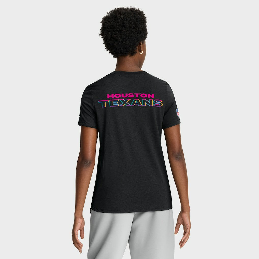 Women's 2025 NFL Crucial Catch Tri-Blend Dri-FIT T-Shirt - Houston Texans