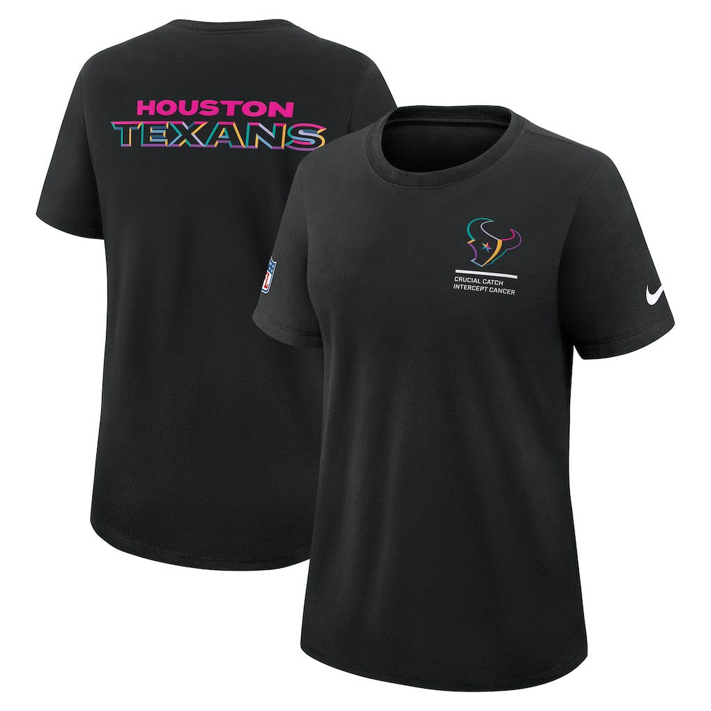 Women's 2025 NFL Crucial Catch Tri-Blend Dri-FIT T-Shirt - Houston Texans