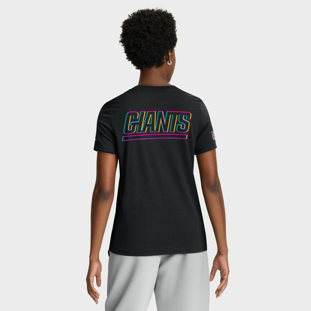 Women's 2025 NFL Crucial Catch Tri-Blend Dri-FIT T-Shirt - New York Giants