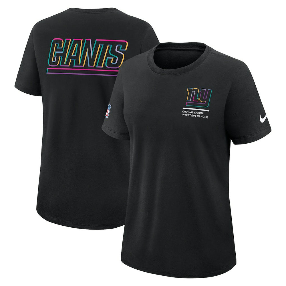 Women's 2025 NFL Crucial Catch Tri-Blend Dri-FIT T-Shirt - New York Giants