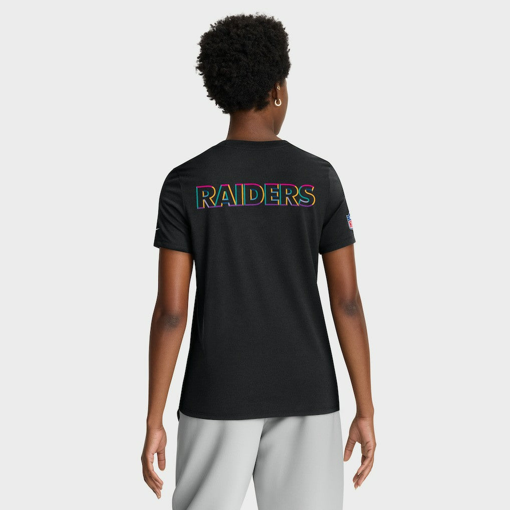 Women's 2025 NFL Crucial Catch Tri-Blend Dri-FIT T-Shirt - Las Vegas Raiders