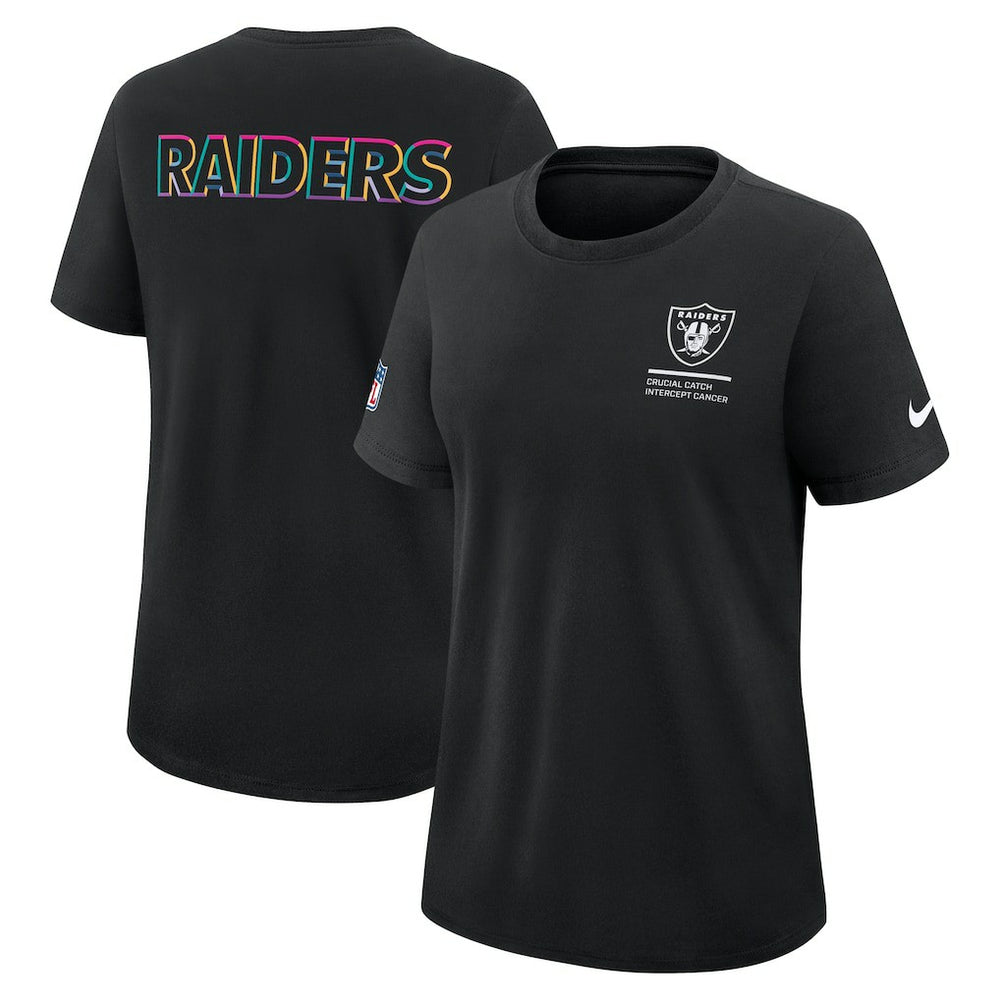 Women's 2025 NFL Crucial Catch Tri-Blend Dri-FIT T-Shirt - Las Vegas Raiders